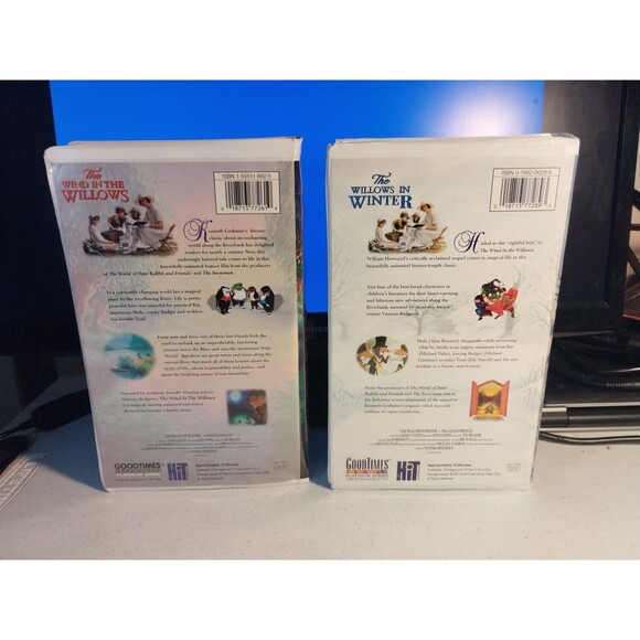 The Wind In The Willows (1996) & The Willows In Winter (1997) VHS Clam Shell - Picture 2 of 7